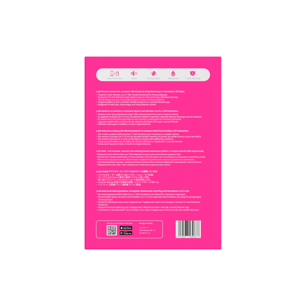 Lovense Lush Anal App-Controlled Butt Plug