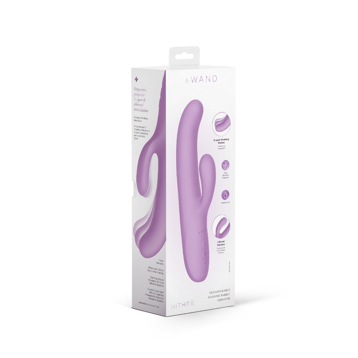 Le Wand Hither Rechargeable Rocking Rabbit Vibrator Lilac