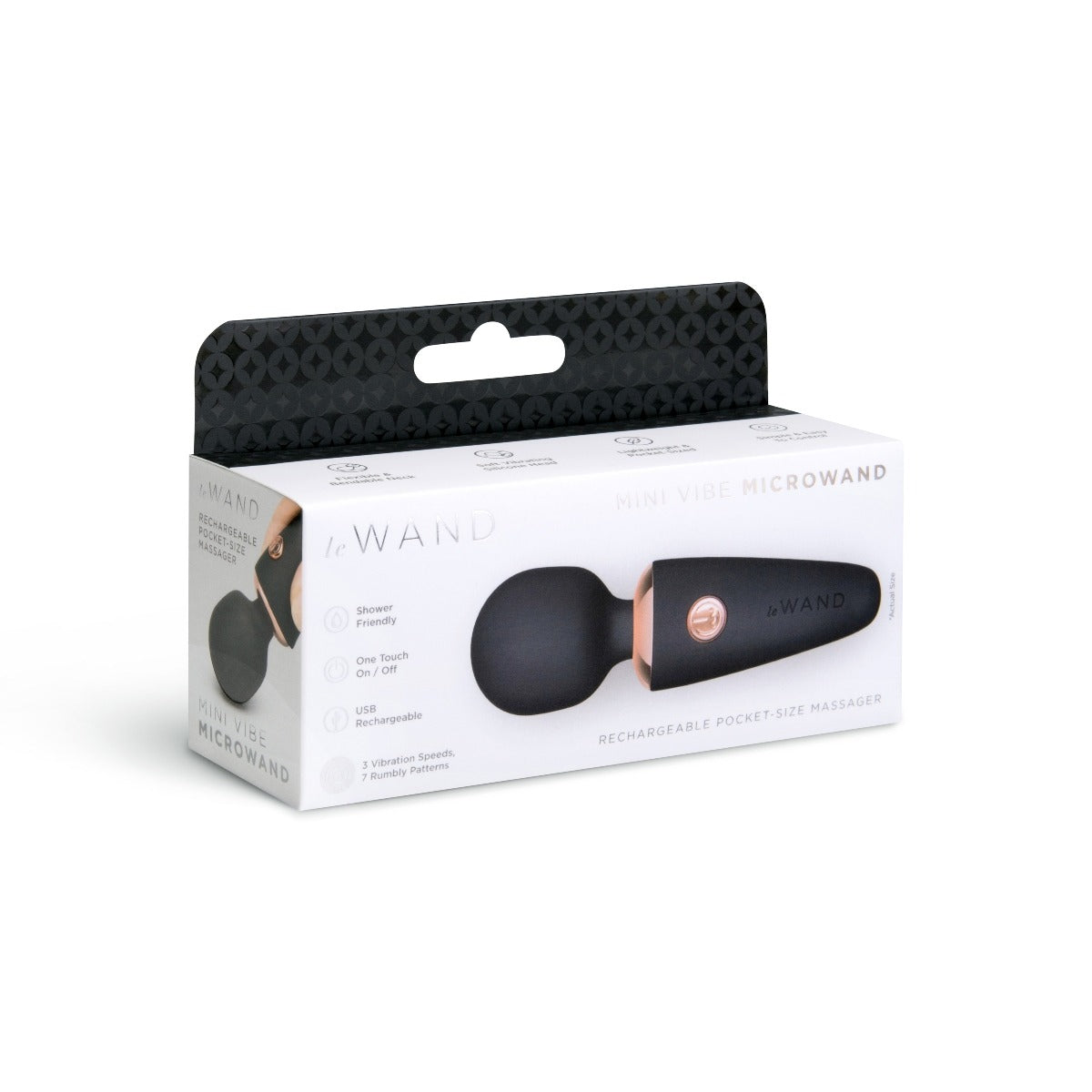 Le Wand Mini Micro Rechargeable Wand Black Secondary image