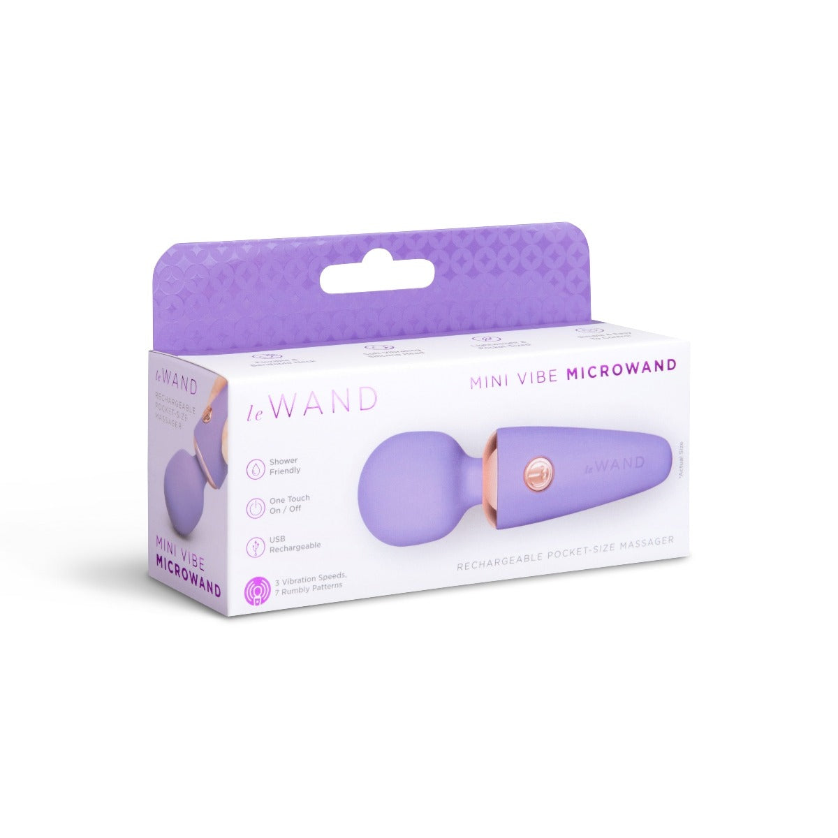 Le Wand Mini Micro Rechargeable Wand Violet Secondary image