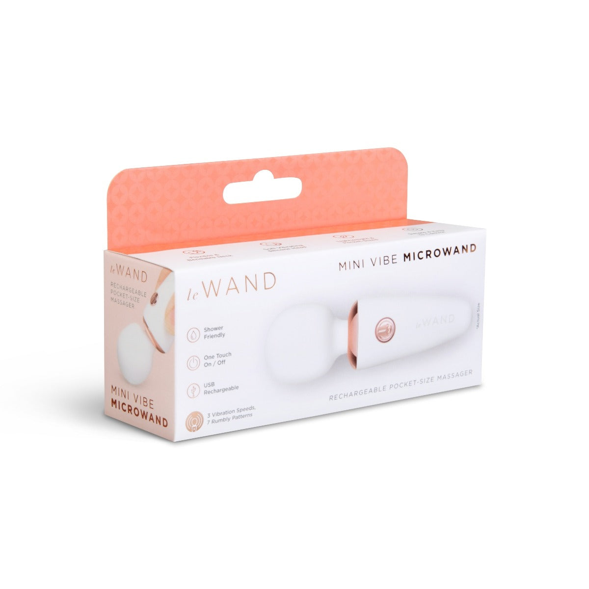 Le Wand Mini Micro Rechargeable Wand White Secondary image