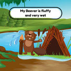 My Beaver Loves Wood funny adult book inside page 2