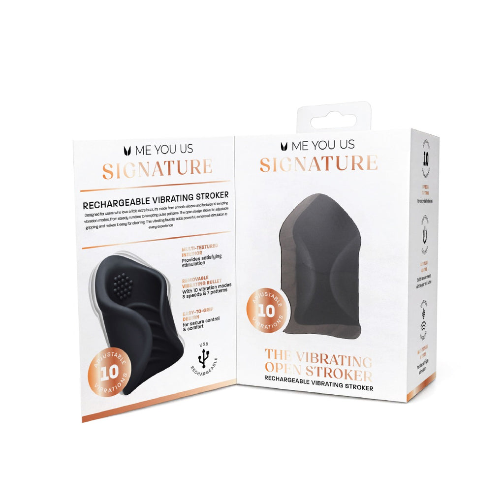 Me You Us Signature The Vibrating Open Stroker