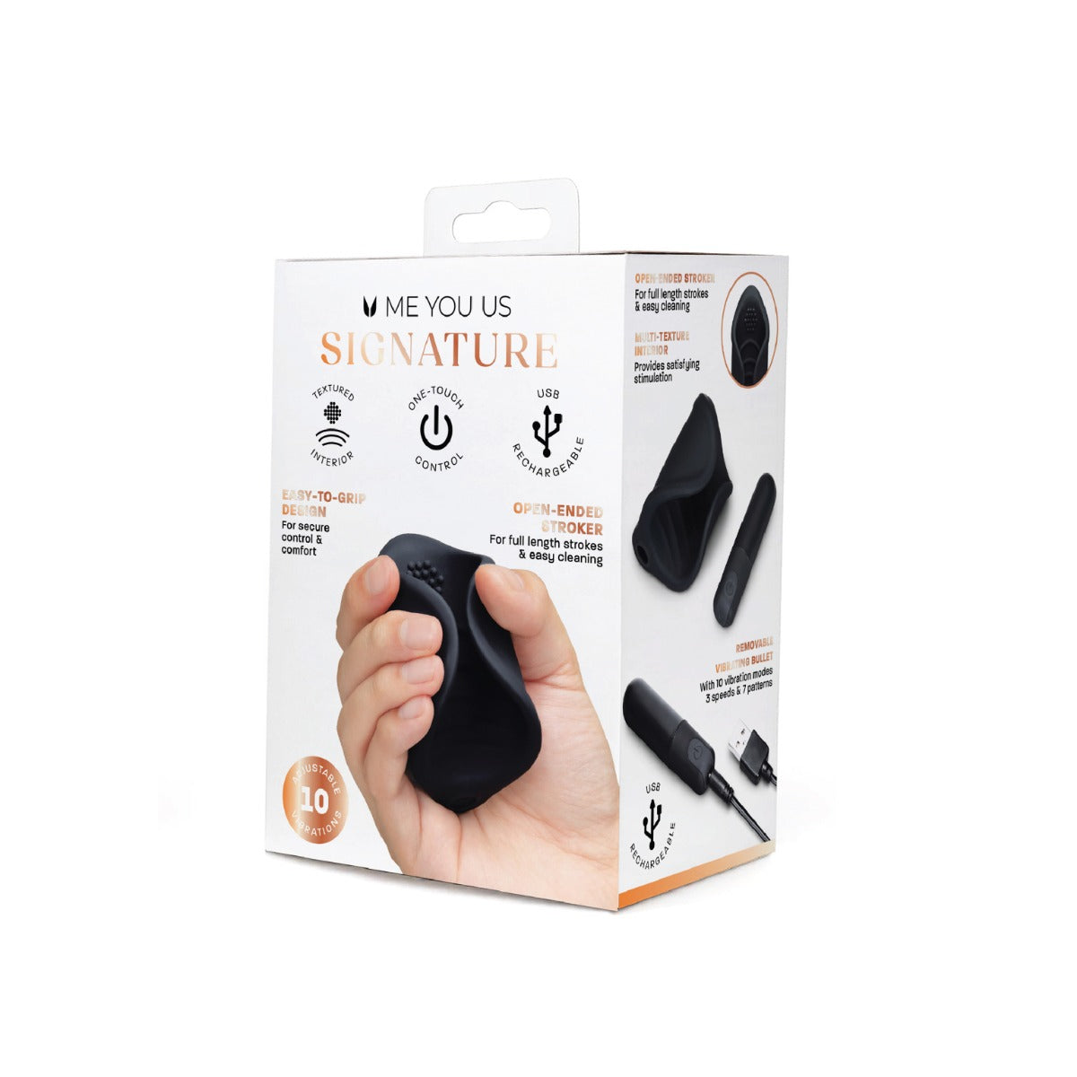 Me You Us Signature The Vibrating Open Stroker