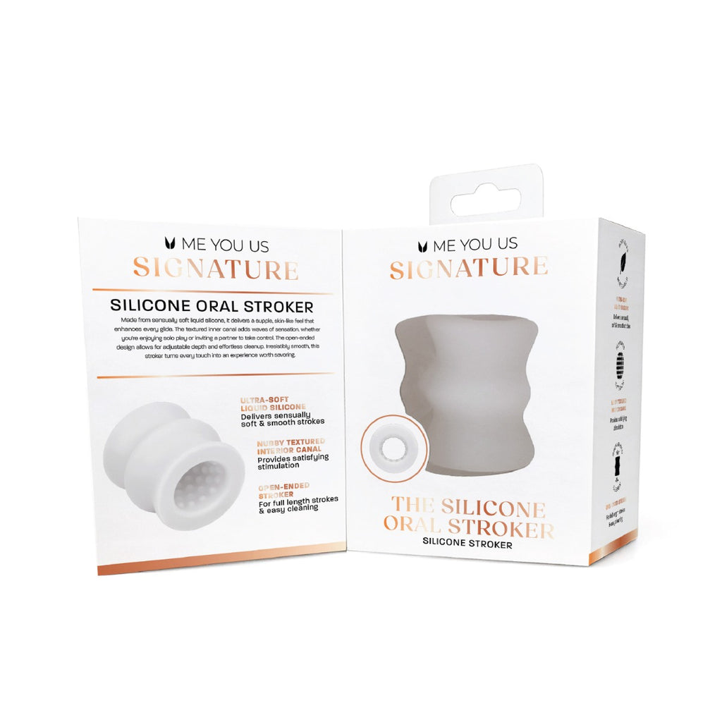 Me You Us Signature The Silicone Oral Stroker Clear