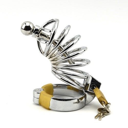 Impound Corkscrew Male Chastity Device with Penis Plug Secondary image