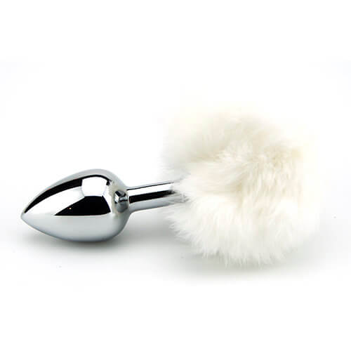 Furry Fantasy White Bunny Tail Butt Plug Main image