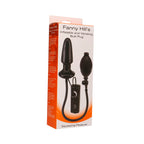 Inflatable Vibrating Butt Plug Black