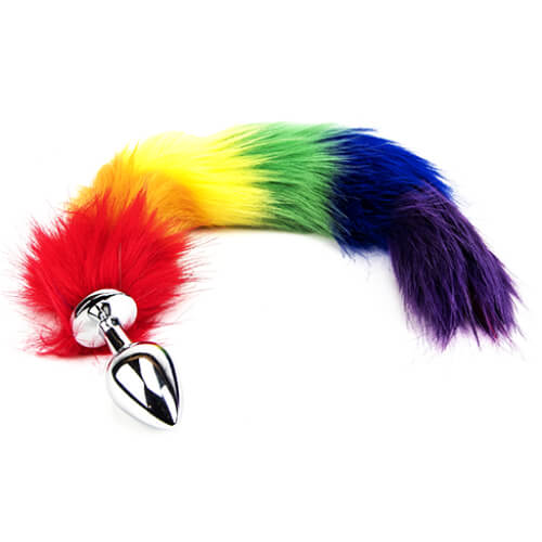 Furry Fantasy Rainbow Tail Butt Plug Main image