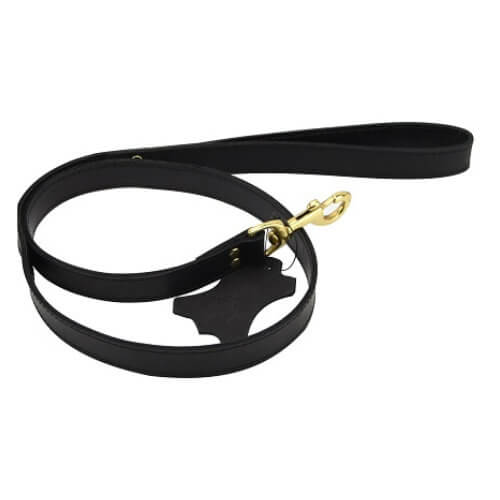 Bound Noir Nubuck Leather Leash Main image