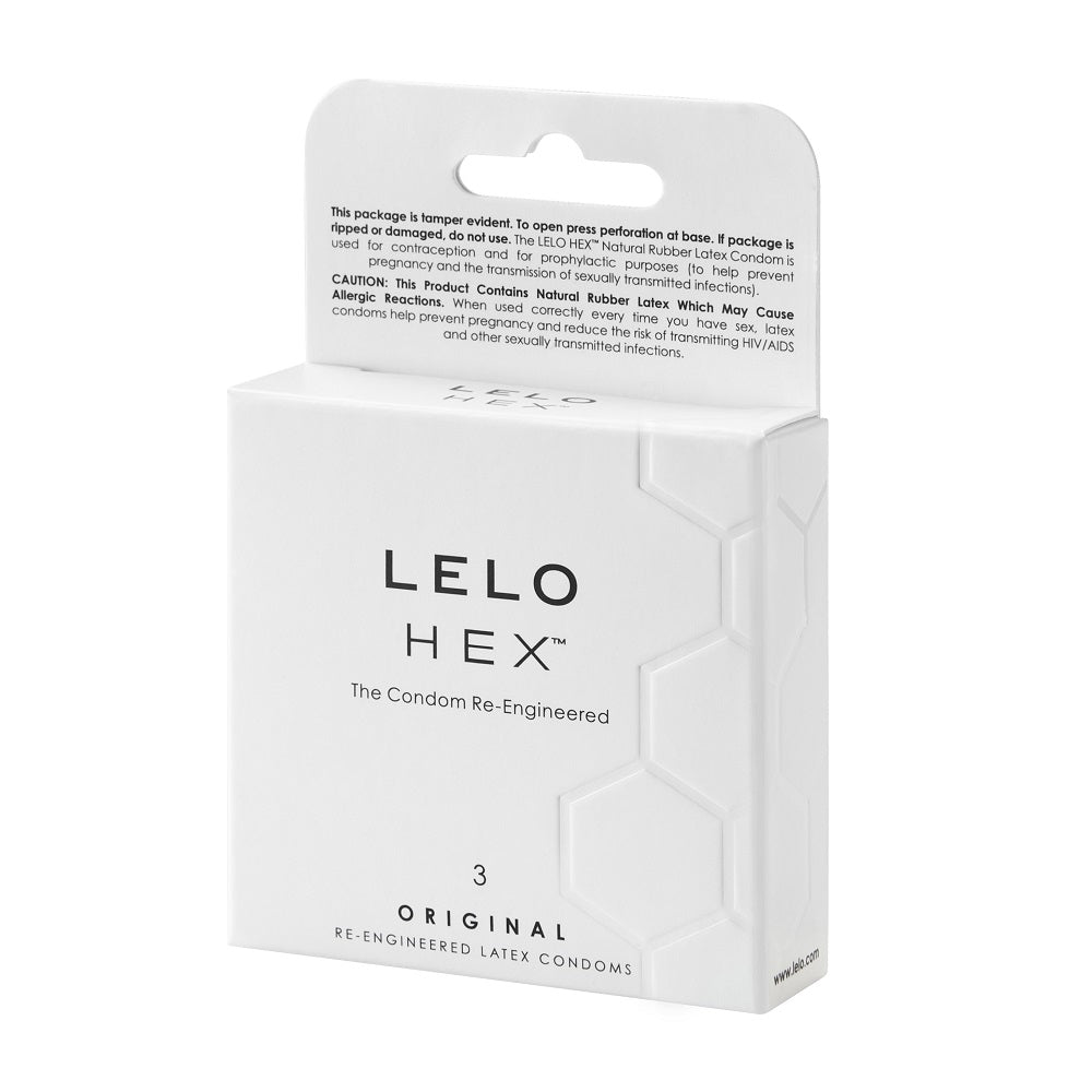 LELO HEX Condoms Original 3 pack Secondary image