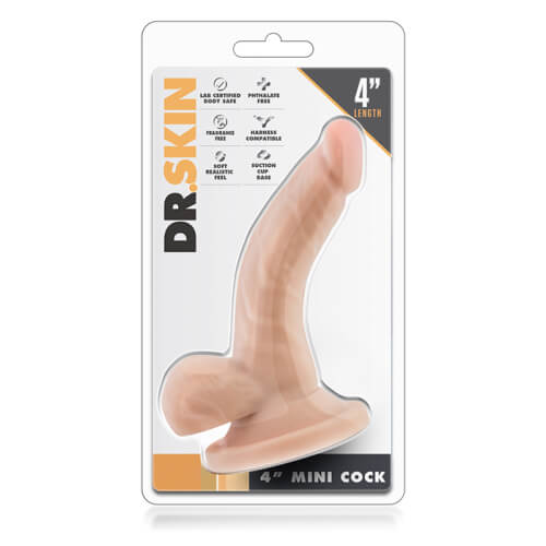 Realistic 4 Inch Suction Base Cock with Balls Secondary image