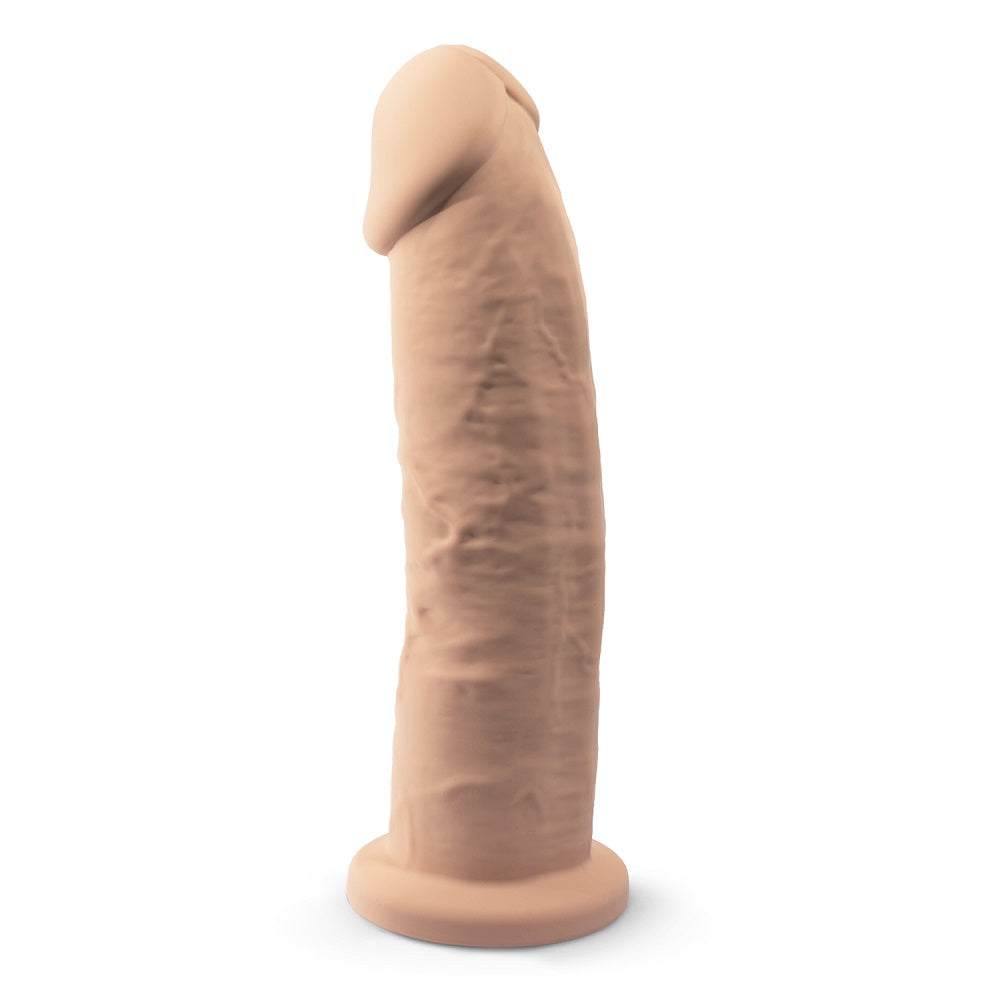 SilexD 9 inch Realistic Girthy Silicone Dual Density Dildo with Suction Cup Main image