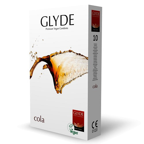Glyde Ultra Cola Flavour Vegan Condoms 10 Pack Secondary image