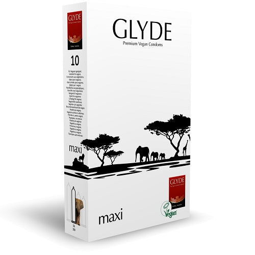 Glyde Ultra Maxi Vegan Condoms 10 Pack Main image