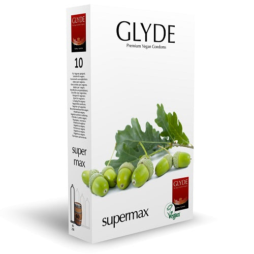 Glyde Ultra Super Max Vegan Condoms 10 Pack Main image