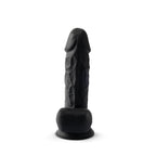 SilexD 8.5 inch Realistic Silicone Dual Density Girthy Dildo with Suction Cup with Balls Black
