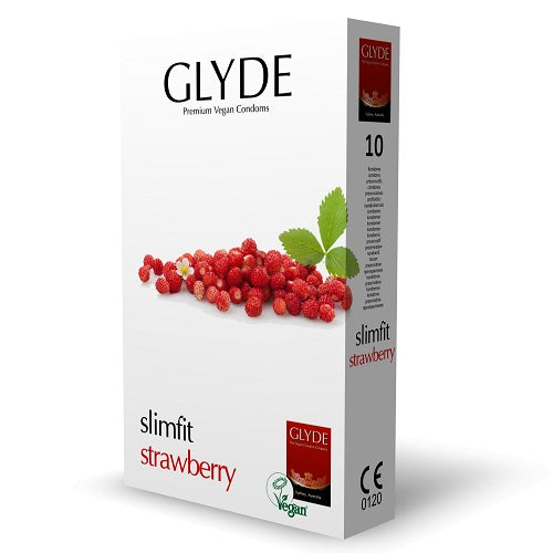 glyde-ultra-slimfit-strawberry-flavour-vegan-condoms-10-pack