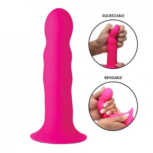 cushioned-core-suction-cup-slim-silicone-dildo-6-8-inch