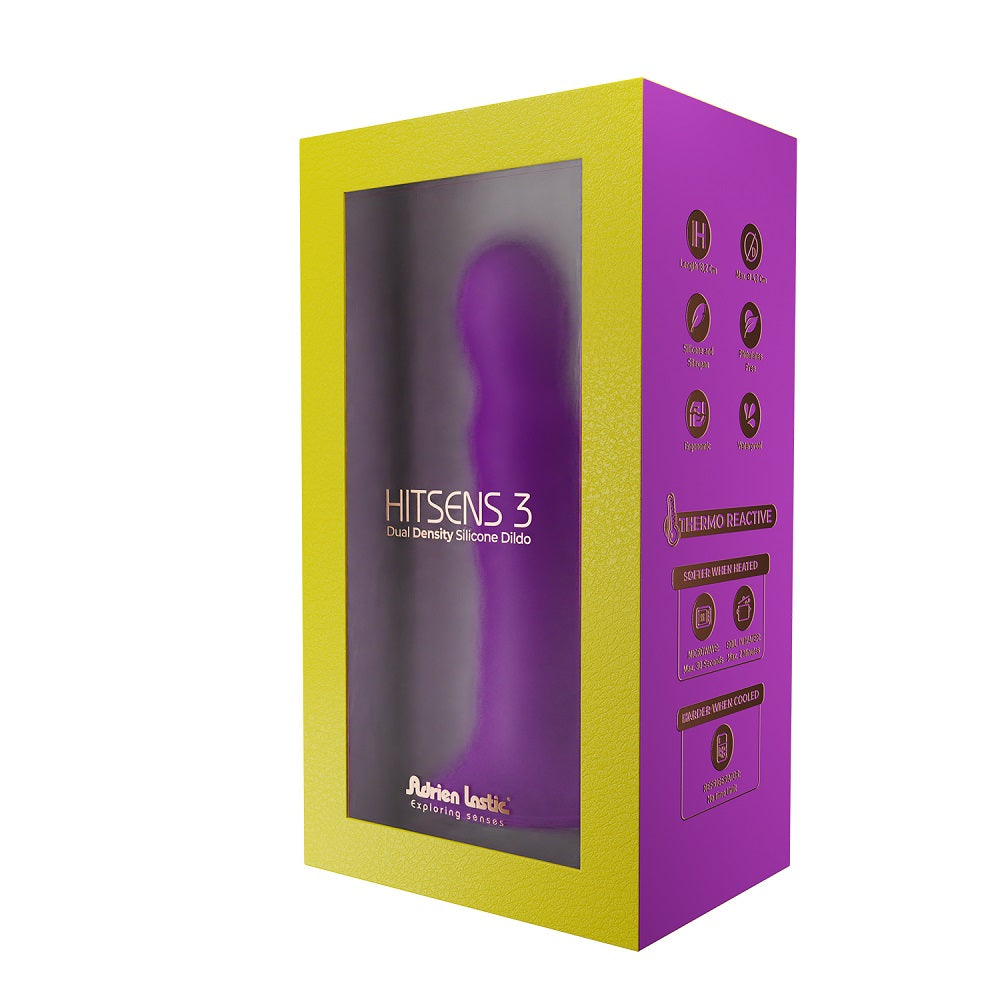 Adrien Lastic Cushioned Core Suction Cup Ribbed Silicone Dildo 7 Inch