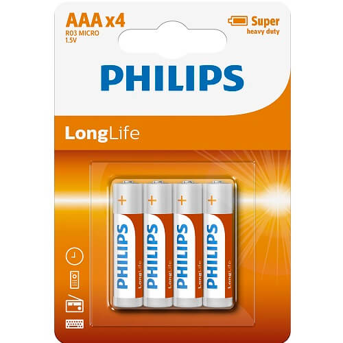 4 Pack AAA Size Batteries Main image