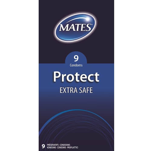 Mates Protect Extra Safe Condoms 9 Pack Main image