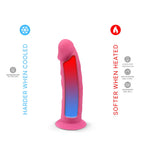 silexd-6-inch-glow-in-the-dark-realistic-silicone-dual-density-dildo-with-suction-cup-pink