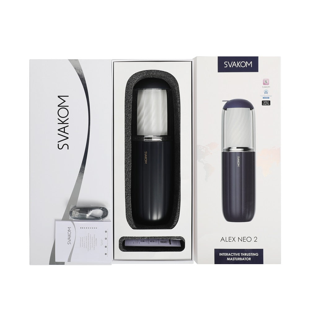 Svakom Alex Neo 2 Interactive App Controlled Thrusting Male Masturbator – product image 4