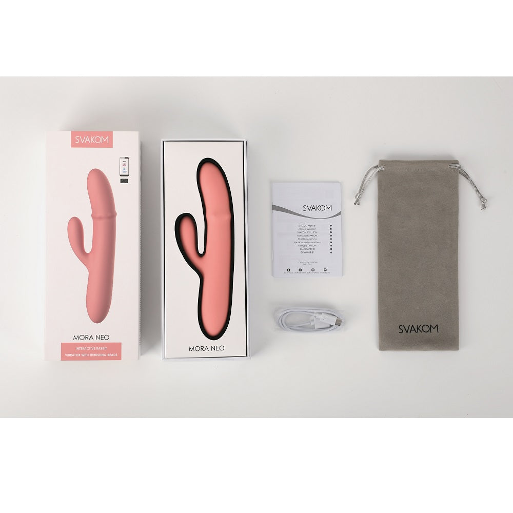 Svakom Mora Neo Interactive Rabbit Vibrator with Thrusting Beads – product image 7