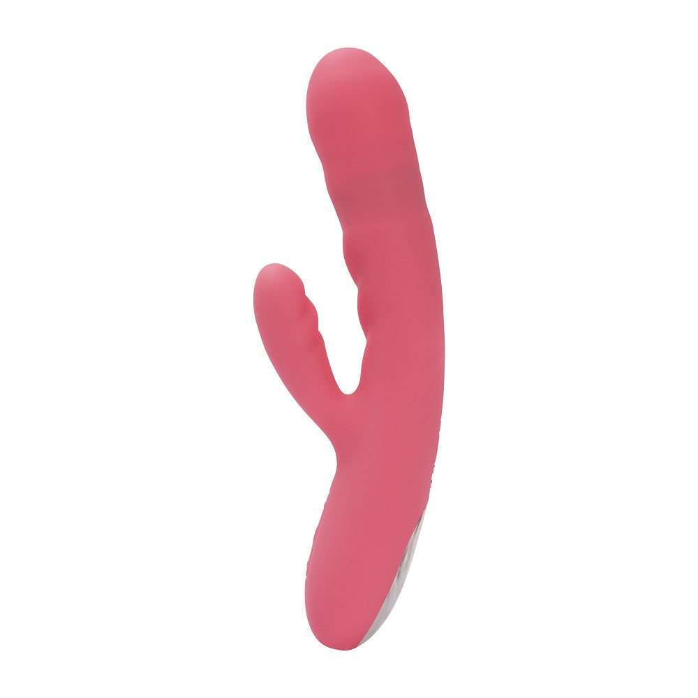 Svakom Avery Thrusting Vibrator with Clitoral Stimulator Pink Main image