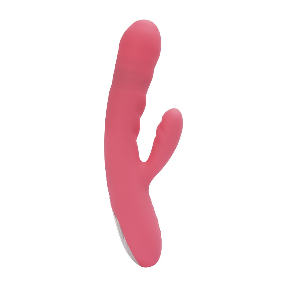 Svakom Avery Thrusting Vibrator with Clitoral Stimulator Pink – product image 2
