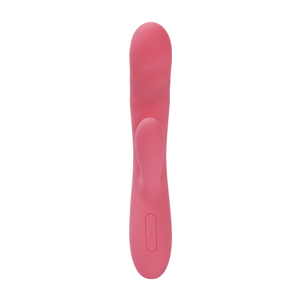 Svakom Avery Thrusting Vibrator with Clitoral Stimulator Pink – product image 3