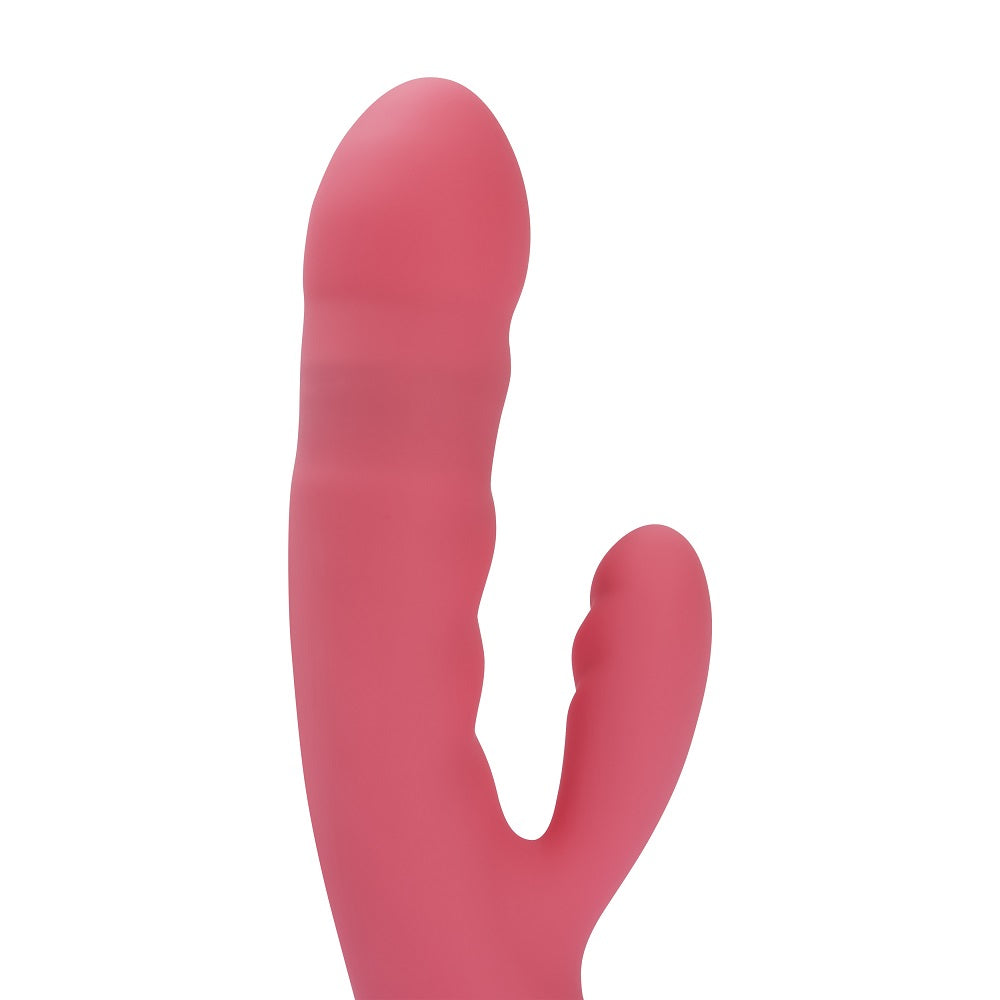 Svakom Avery Thrusting Vibrator with Clitoral Stimulator Pink – product image 5