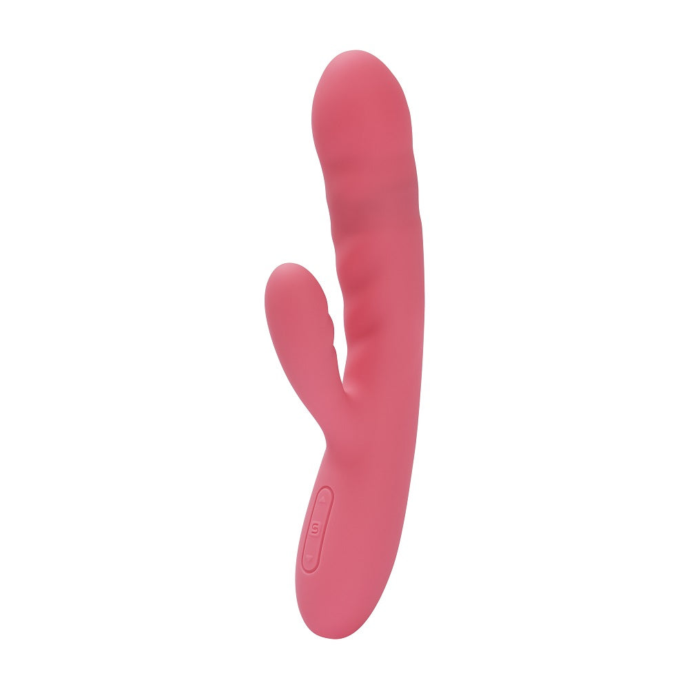 Svakom Avery Thrusting Vibrator with Clitoral Stimulator Pink – product image 7