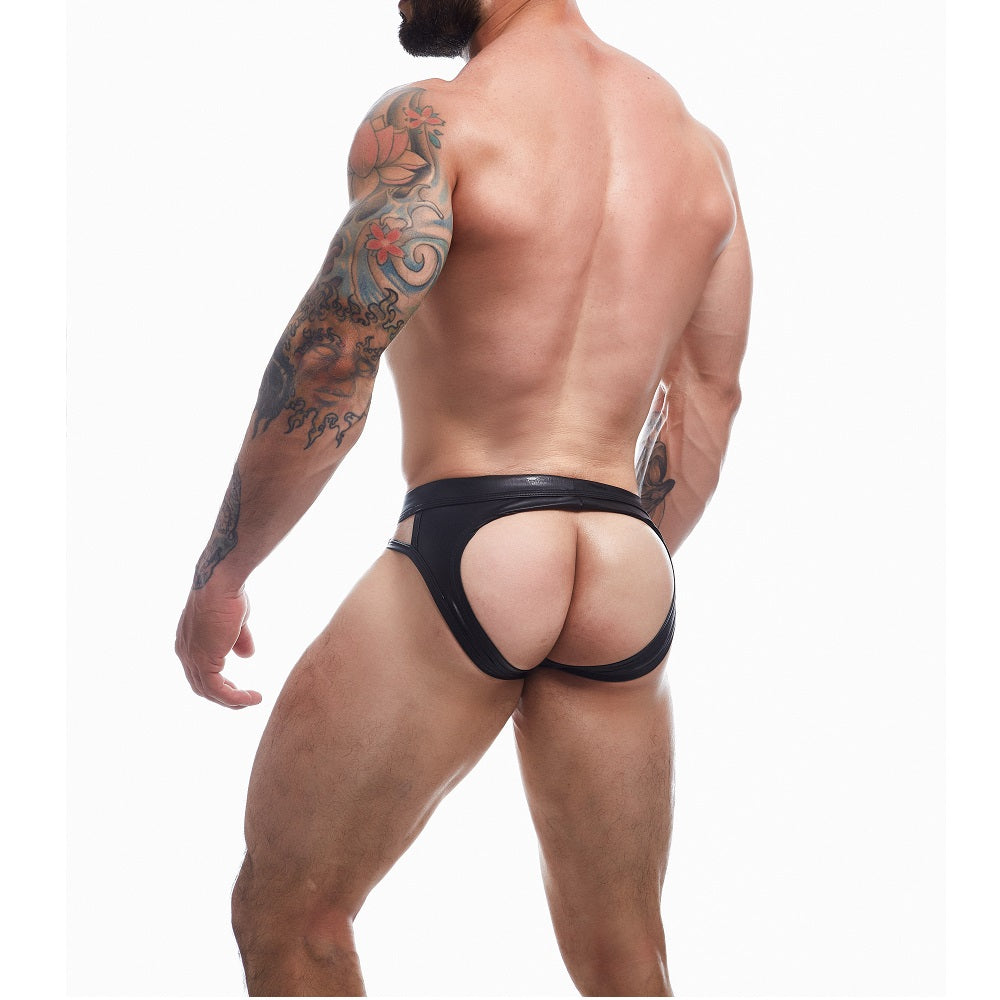 C4M Dungeon Black Leatherette Jockstrap Secondary image