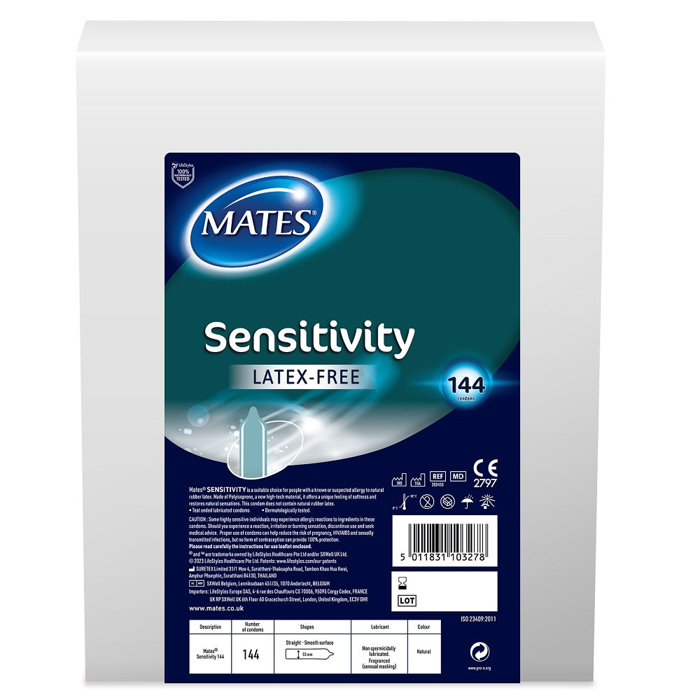 Mates Sensitivity Condom BX144 Clinic Pack Main image