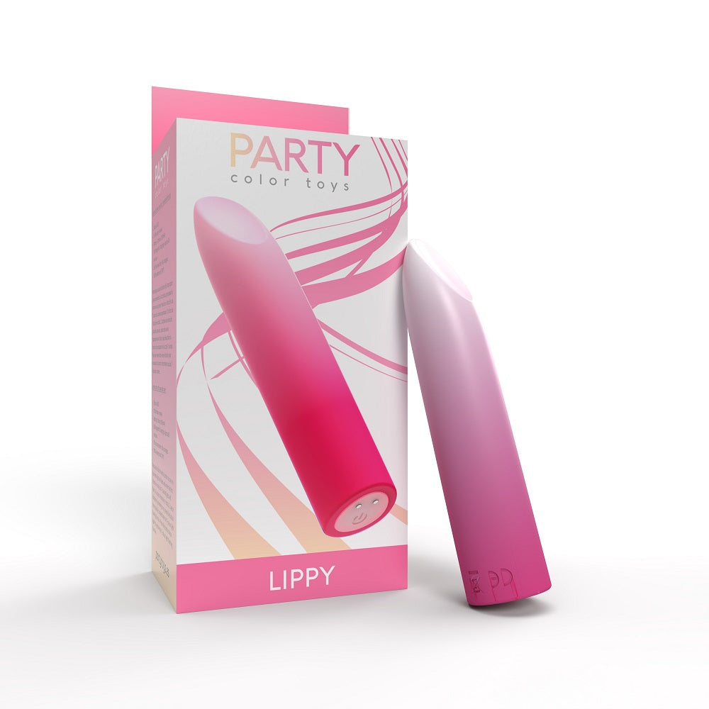 Party Color LIPPY Rechargeable Bullet Vibrator Pink Main image