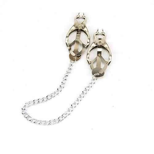 Bound to Please Squeezer Teaser Clover Nipple Clamps with Chain Main image