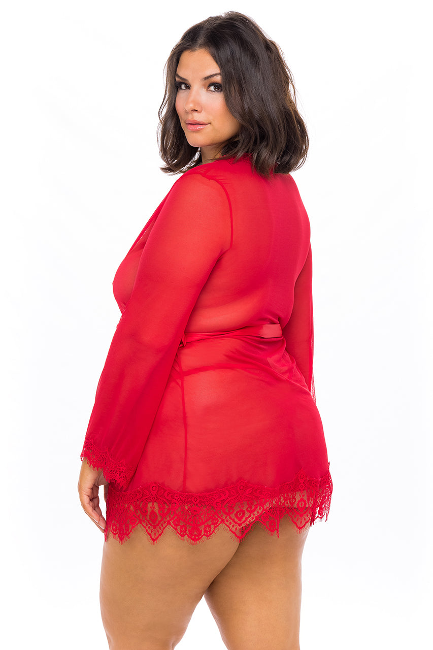 Provence Robe - Red