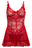 Valentine Babydoll - Red - 1X/2X