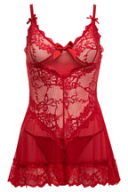 Valentine Babydoll - Red - 3X/4X