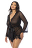 Provence Robe - Black - 1X/2X