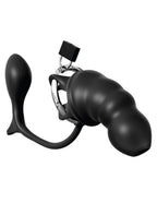 Pipedream Ass-gasm Cock Blocker Prostate Plug - Black