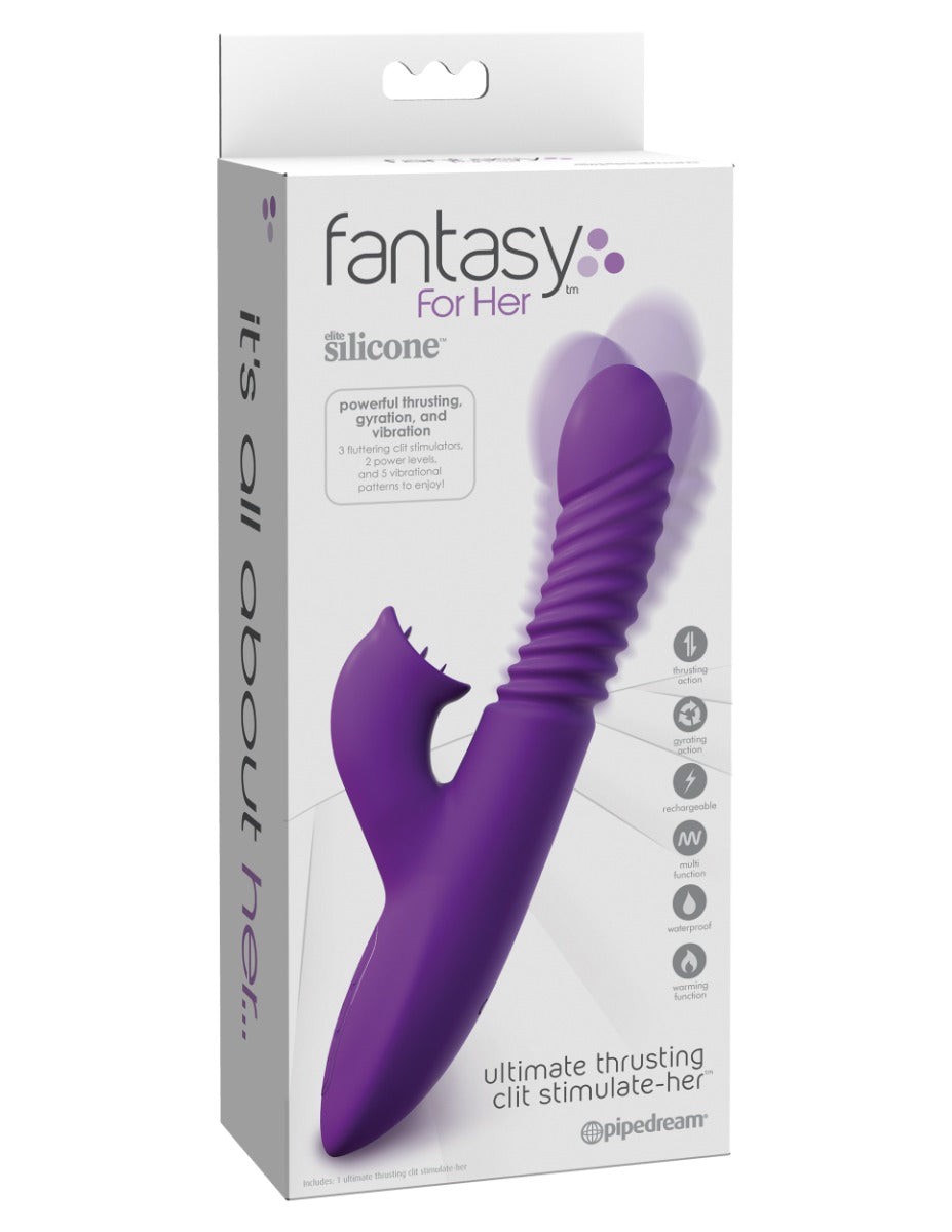 Pipedream Ultimate Thrusting Clit Stimulate-Her - Purple