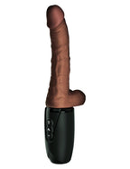 Pipedream 7.5 Inch Thrusting Cock with Balls - Brown
