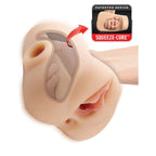 PDX Plus Double Pounder Vibrating Squeeze Stroker Light