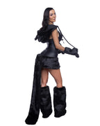 Nocturnal Kitten Roma Costume 6835 black cat costume back view