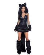 Nocturnal Kitten Roma Costume 6835 black cat costume front view