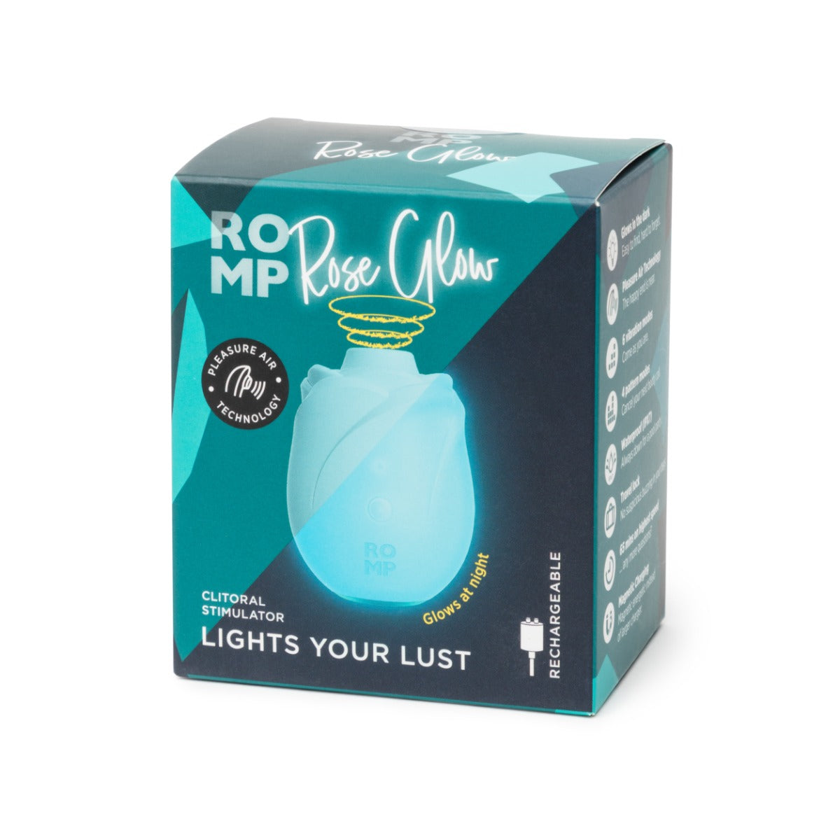 Romp Rose Glow In The Dark Clitoral Stimulator Secondary image
