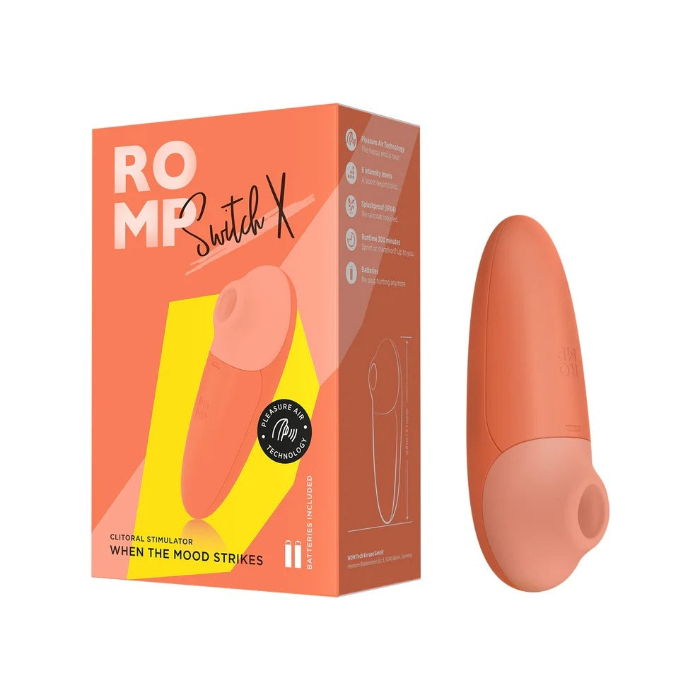 ROMP Switch X Compact Clitoral Stimulator Orange Secondary image